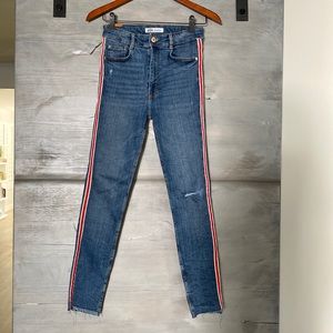Zara striped Jeans